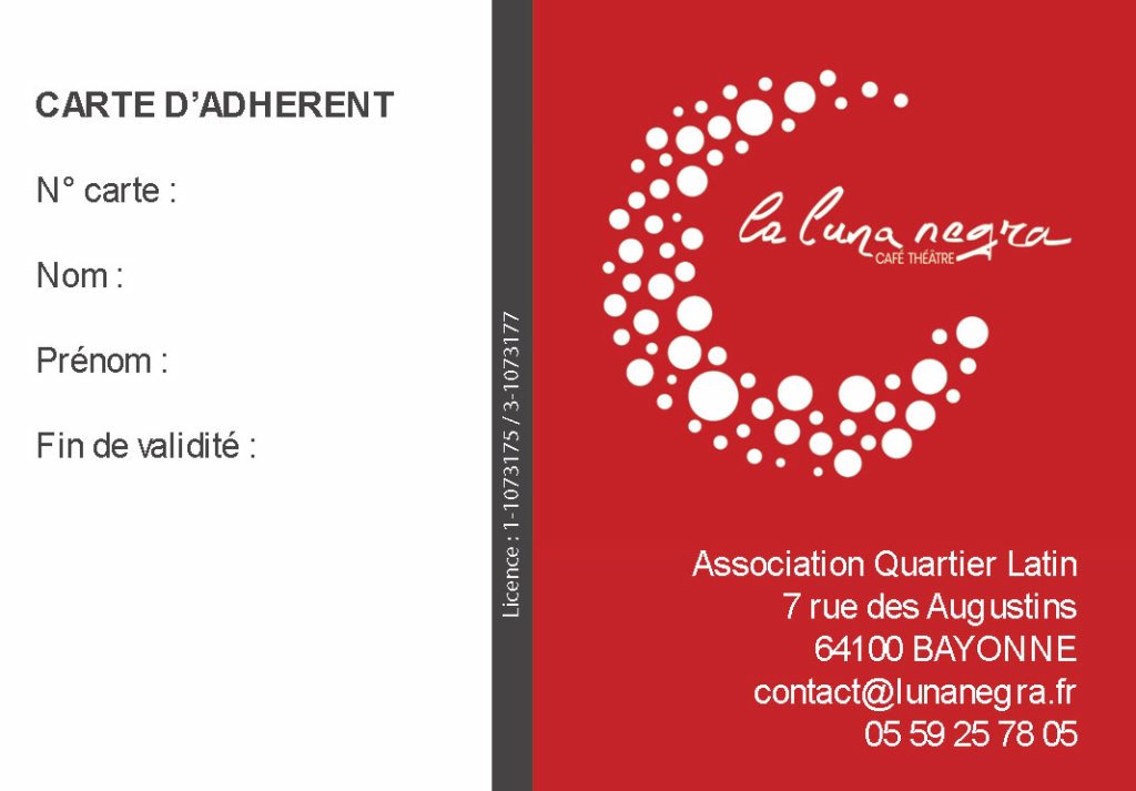 Renouveller ma Carte Adhérent